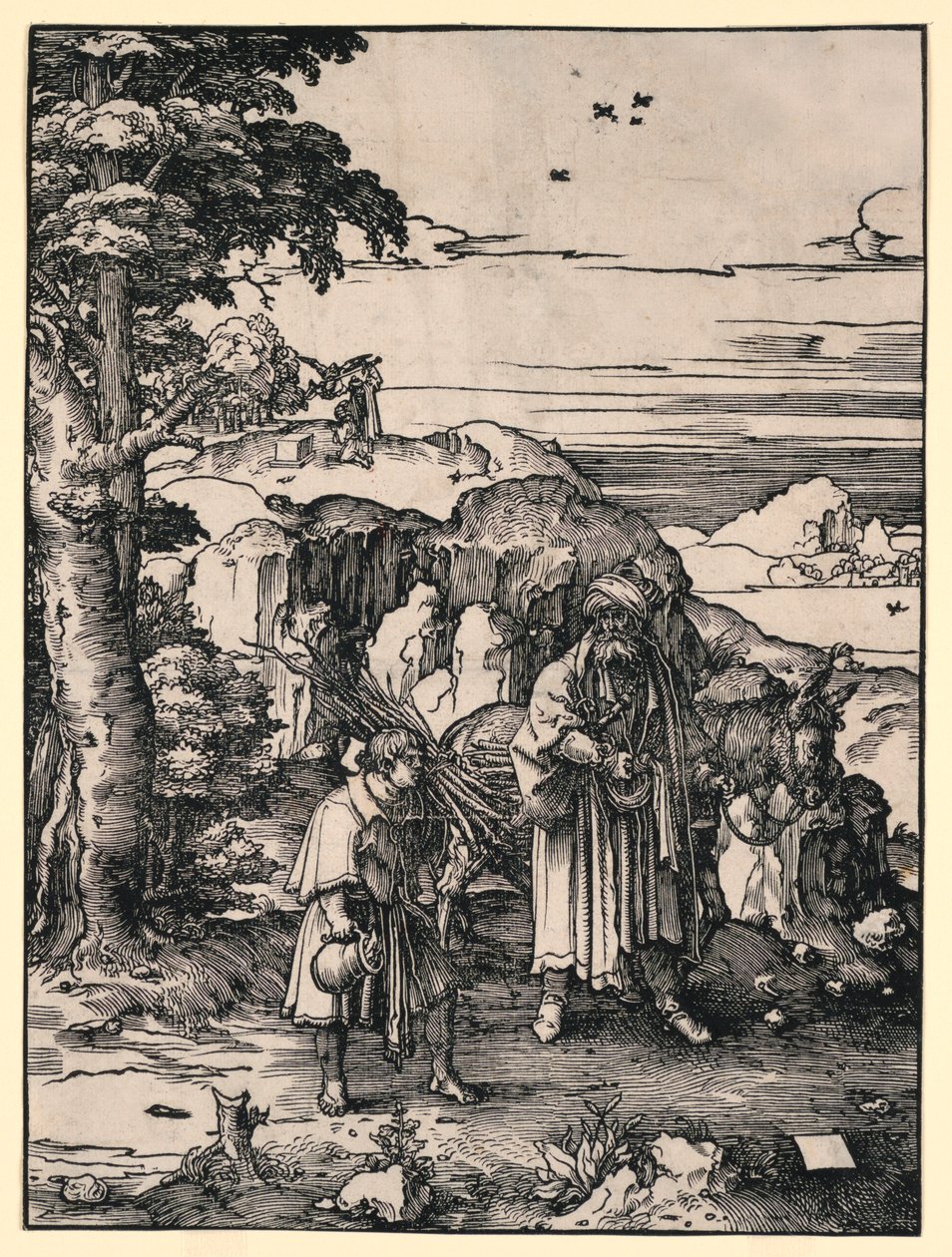 El sacrificio de Abraham de Lucas van Leyden