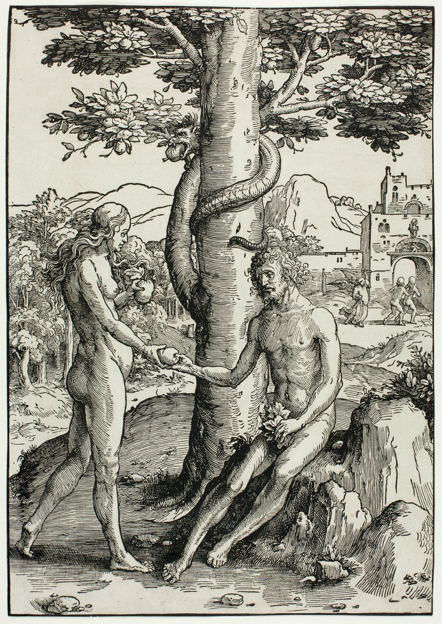 Adán y Eva (La caída del hombre) de Lucas van Leyden