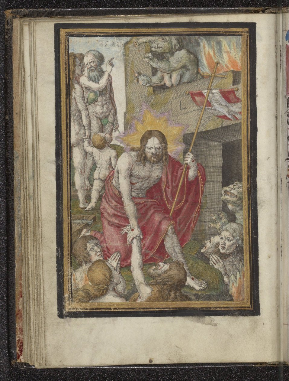 Descenso al limbo Pasión de Cristo (título de la serie) de Lucas van Leyden