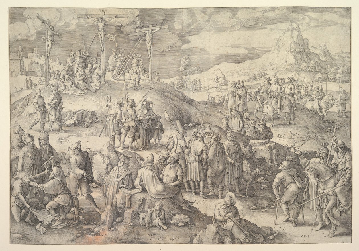 Calvario Gólgota de Lucas van Leyden
