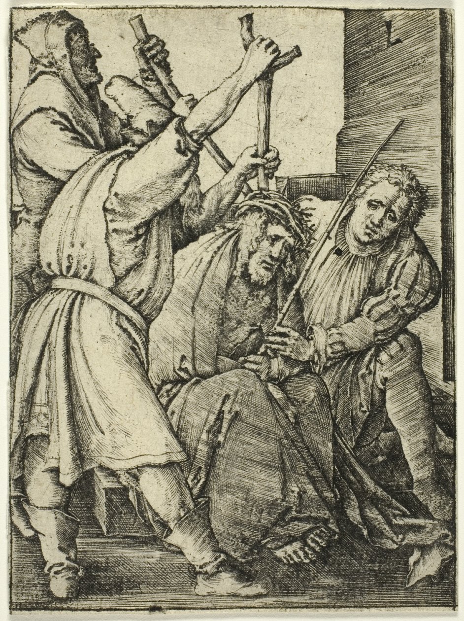 Cristo coronado de espinas de Lucas van Leyden
