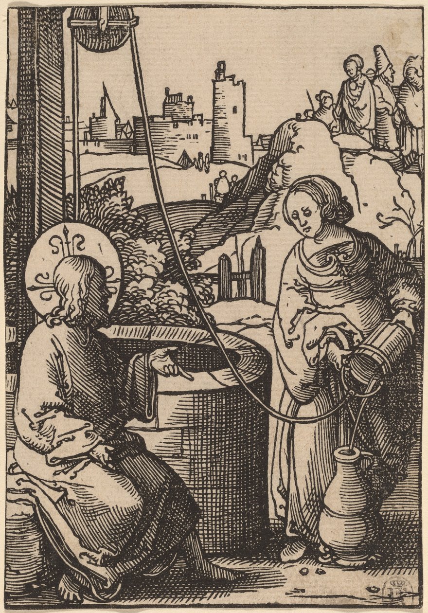 Cristo y la mujer de Samaria de Lucas van Leyden