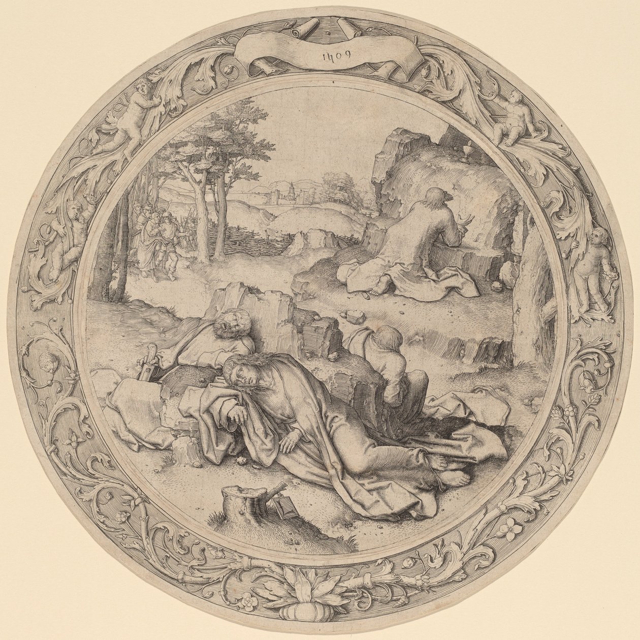 Cristo en Getsemaní de Lucas van Leyden