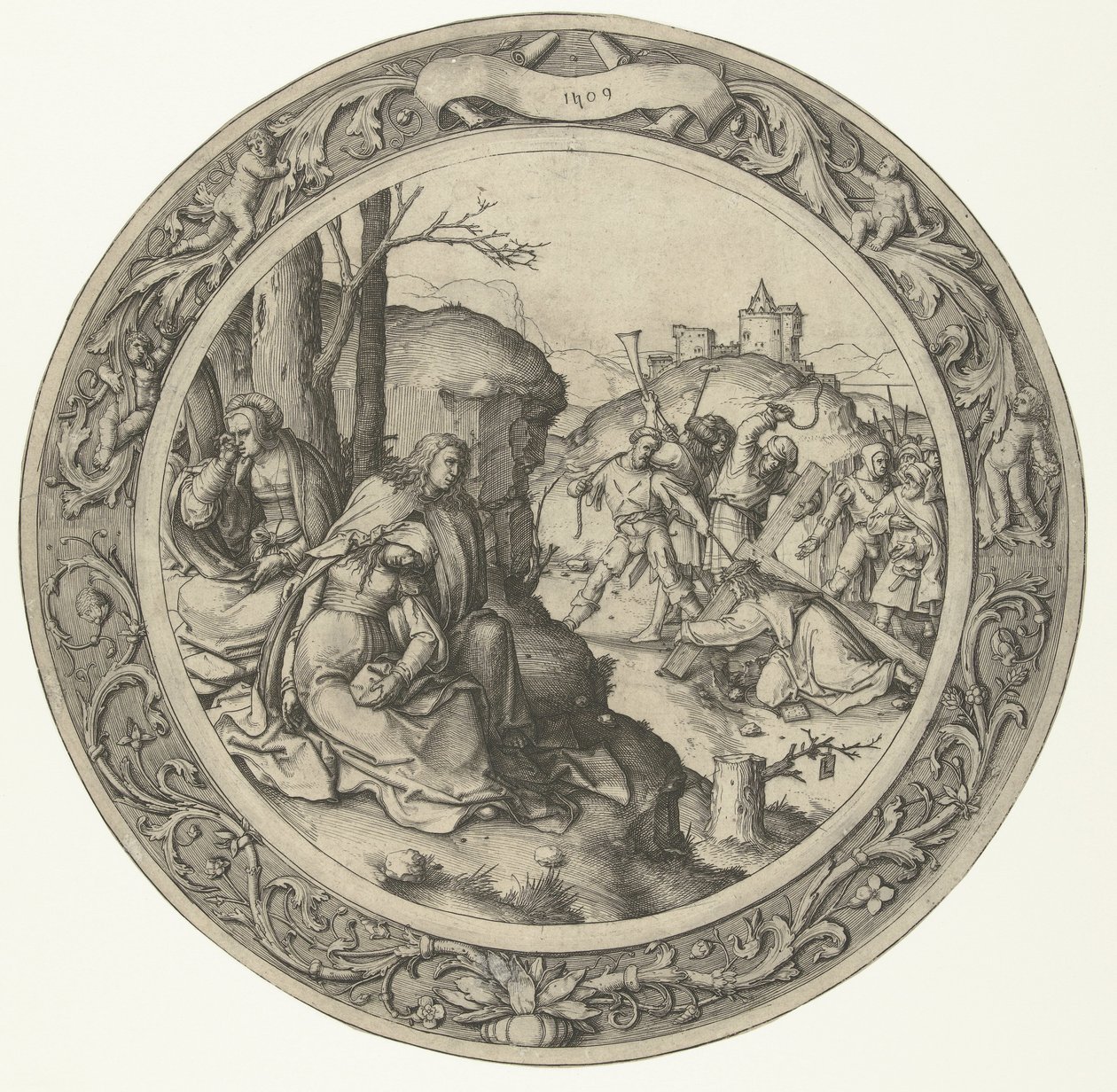 El porte de la cruz
La Pasión Redonda (título de la serie) de Lucas van Leyden