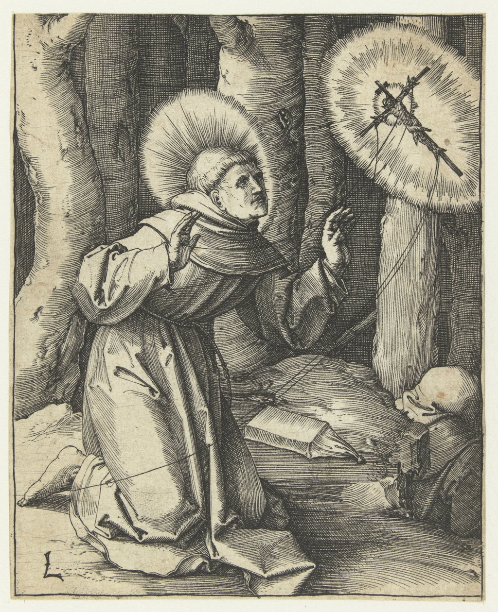 La estigmatización de San Francisco de Lucas van Leyden