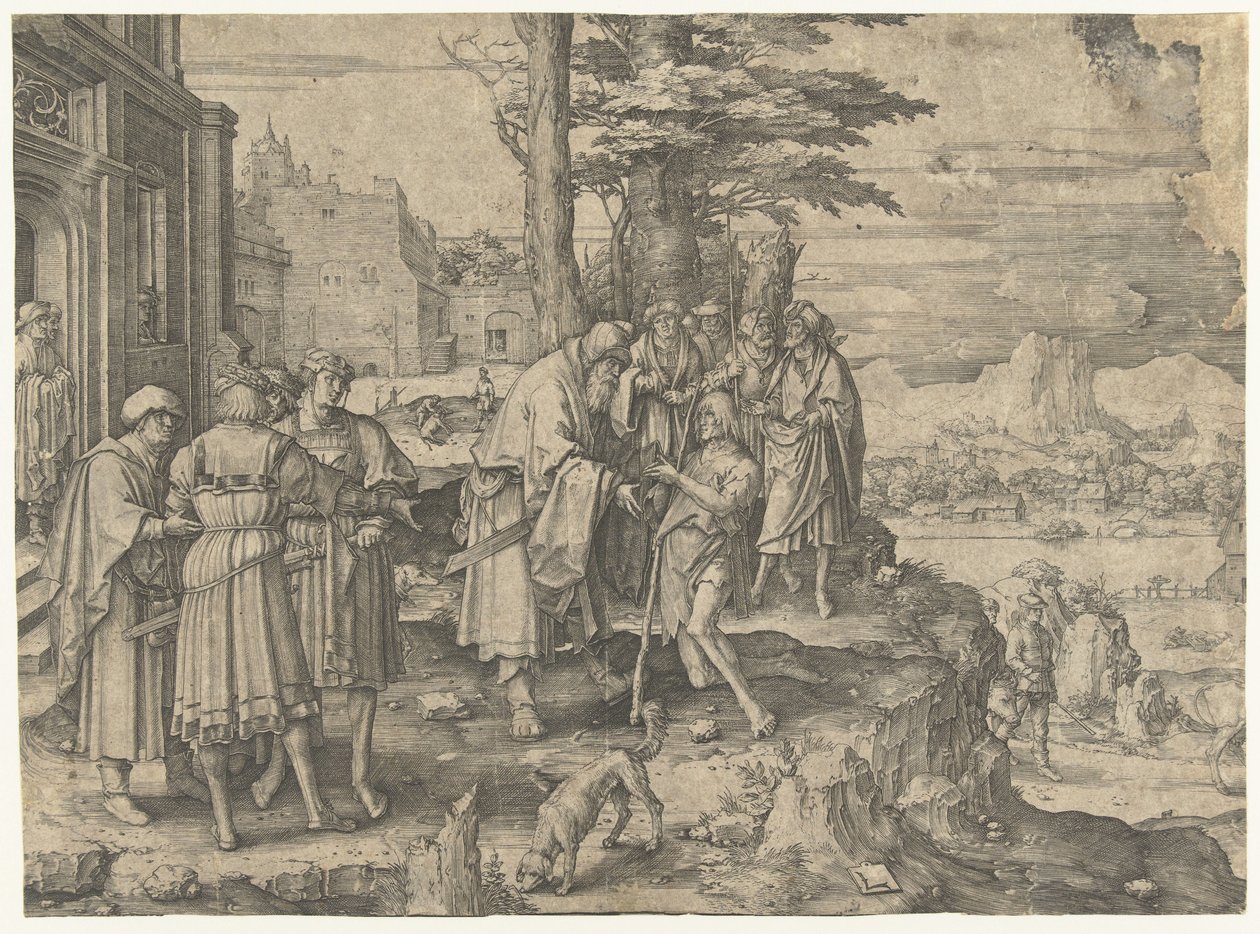 El regreso del hijo pródigo de Lucas van Leyden