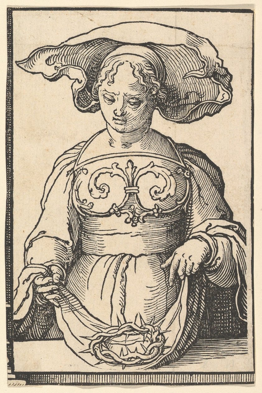 Sibila Délfica, de la serie de Sibilas, ca. 1530 de Lucas van Leyden