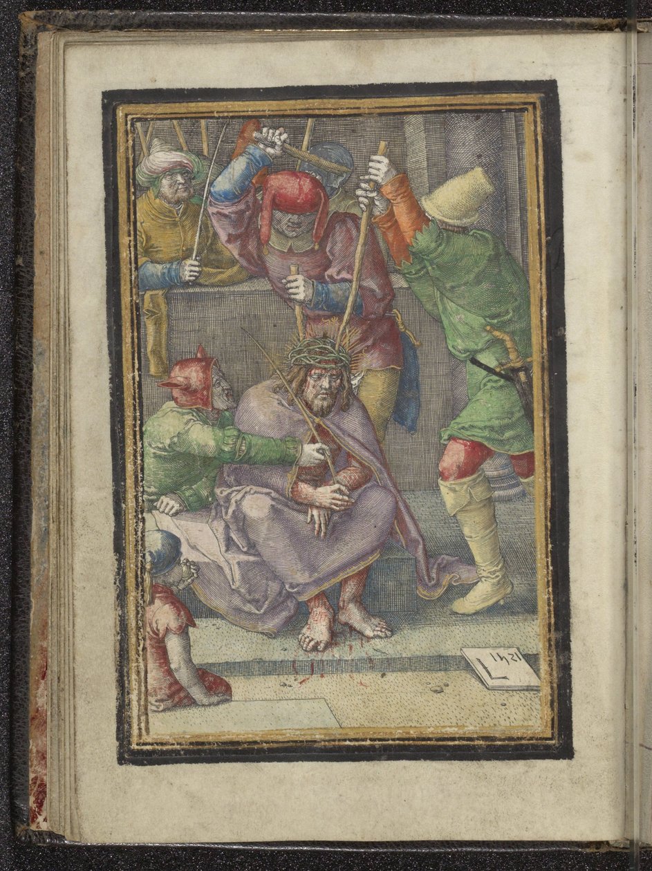 coronacion de espinas Pasión de Cristo (título de la serie) de Lucas van Leyden