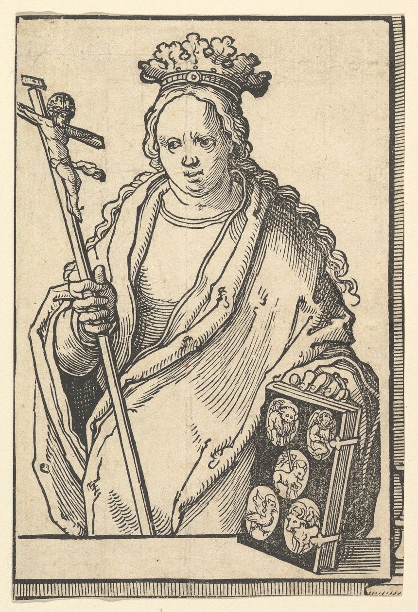 Ecclesia Christi Faith, de la serie de Sibilas, ca. 1530 de Lucas van Leyden