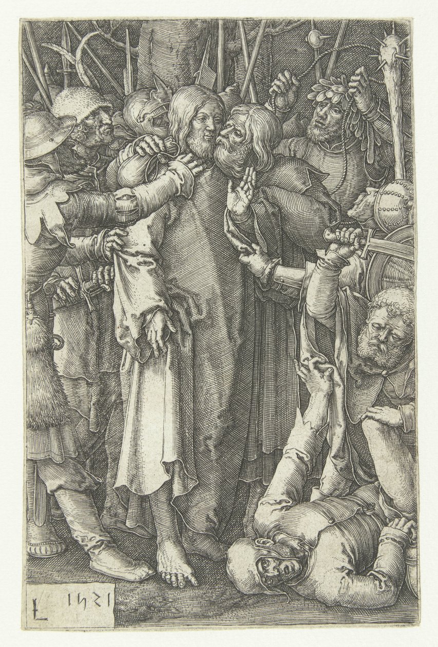 Cautiverio de Cristo La pequeña pasión (título de la serie) de Lucas van Leyden