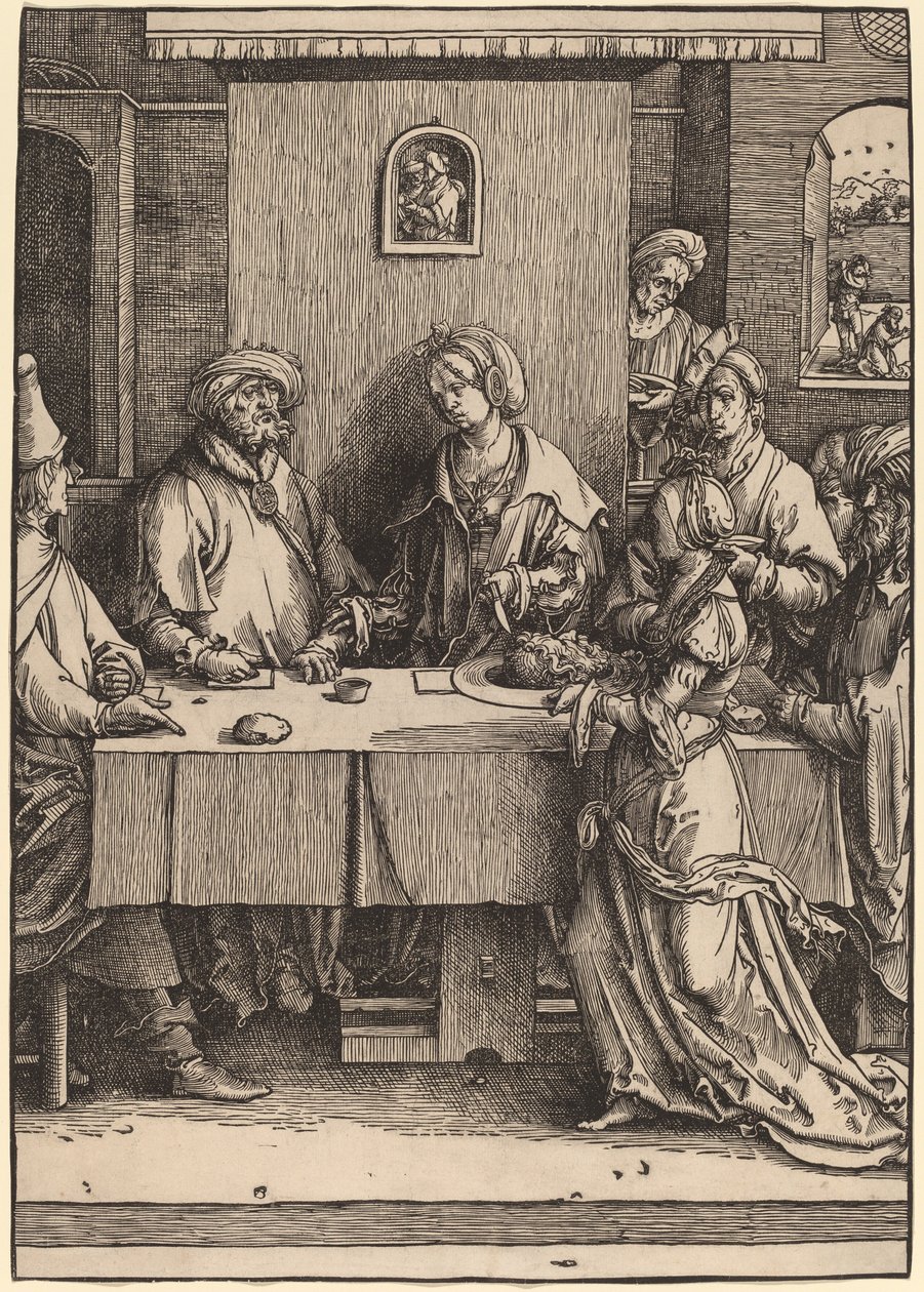 Herodes y Herodías de Lucas van Leyden