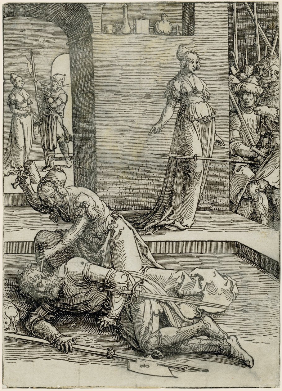 Jael mata a Sísara de Lucas van Leyden