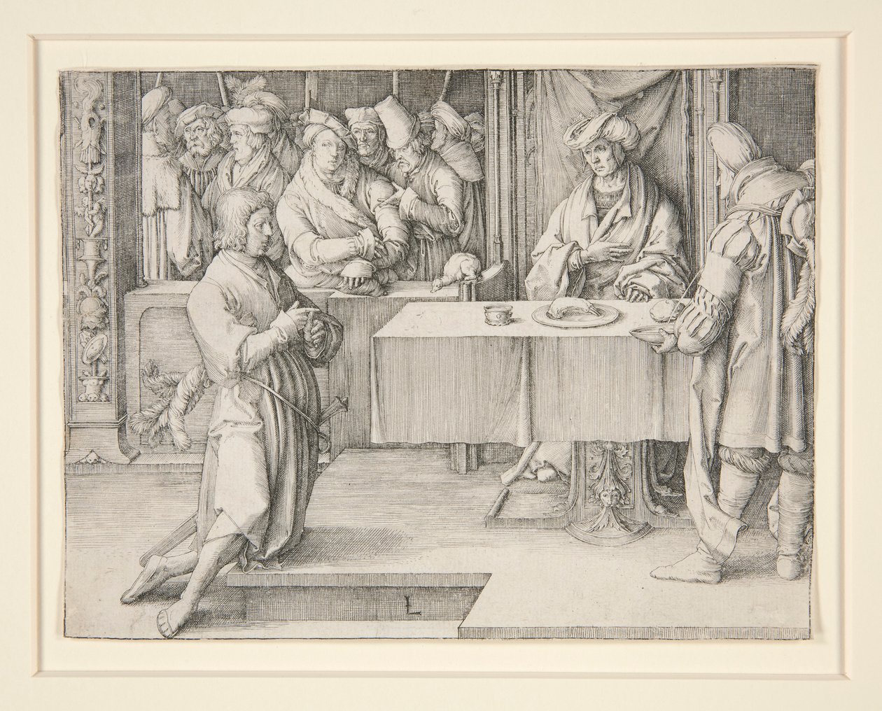 José interpretando a Faraón de Lucas van Leyden