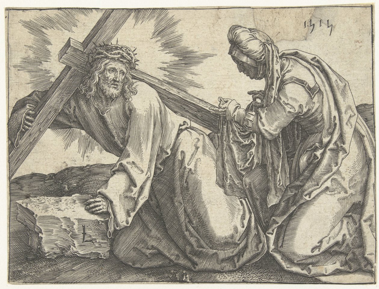llevando la cruz de Lucas van Leyden