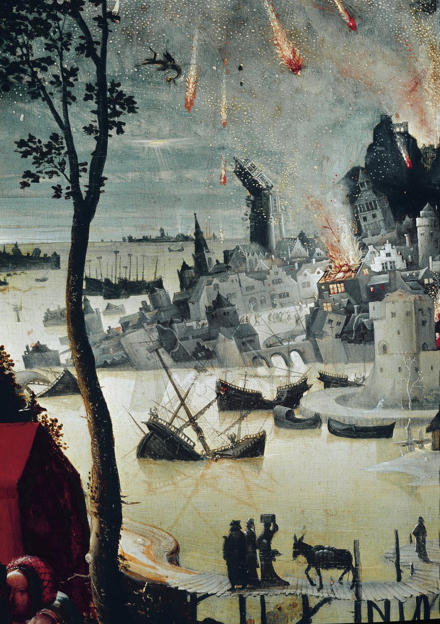 Lot y sus hijas (detalle) de Lucas van Leyden