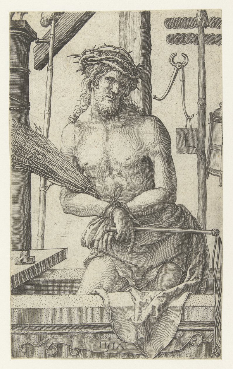 Hombre de sufrimientos de Lucas van Leyden