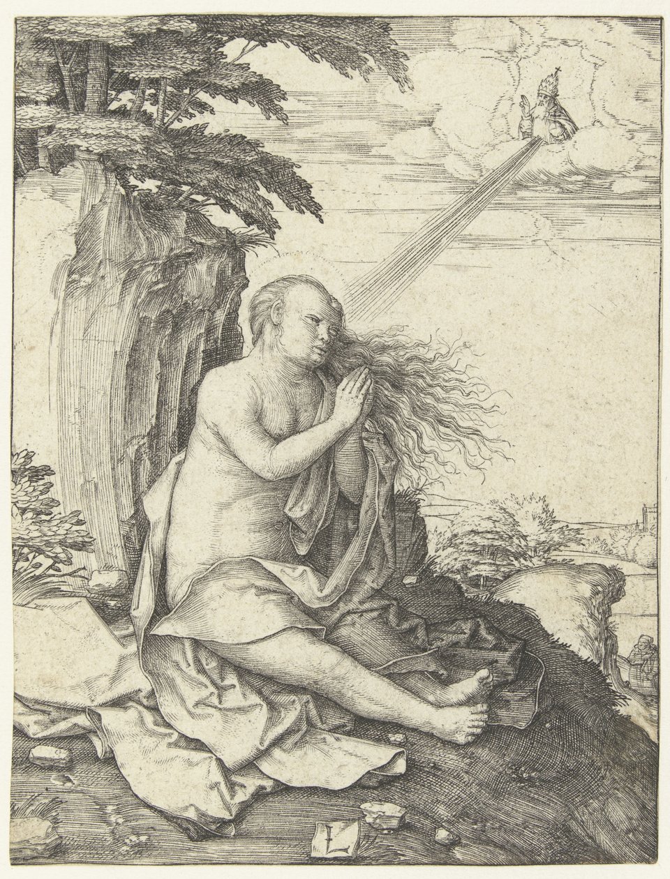 María Magdalena en el desierto de Lucas van Leyden