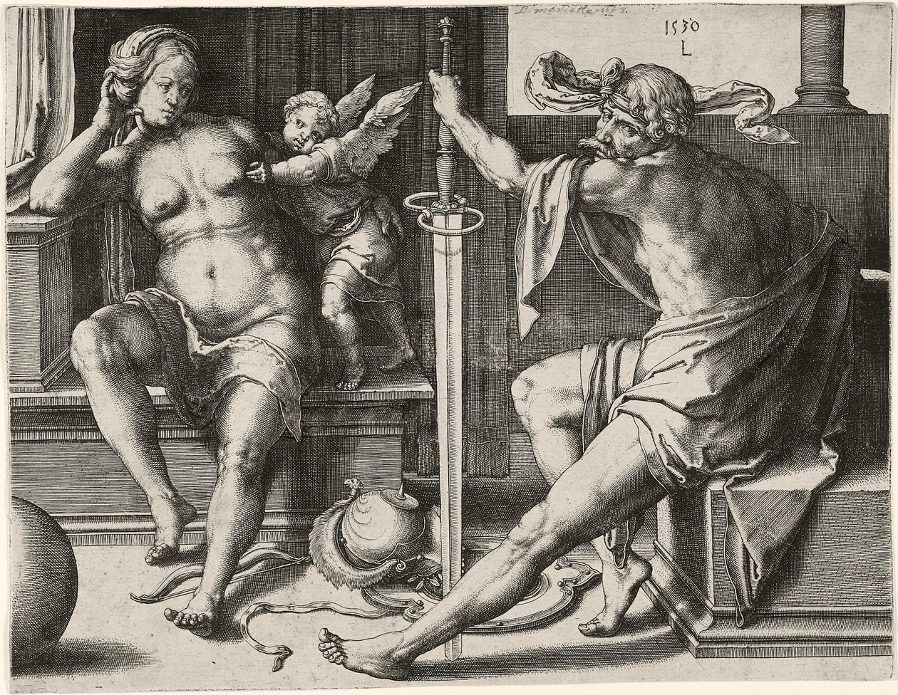 Marte, Venus y Cupido de Lucas van Leyden