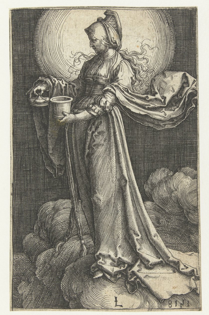 María Magdalena en las nubes Maria Magdalena en de wolken de Lucas van Leyden