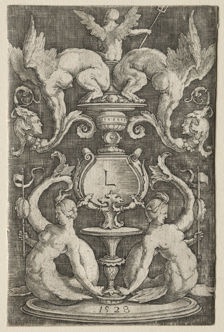 Panel de ornamento, 1528 de Lucas van Leyden