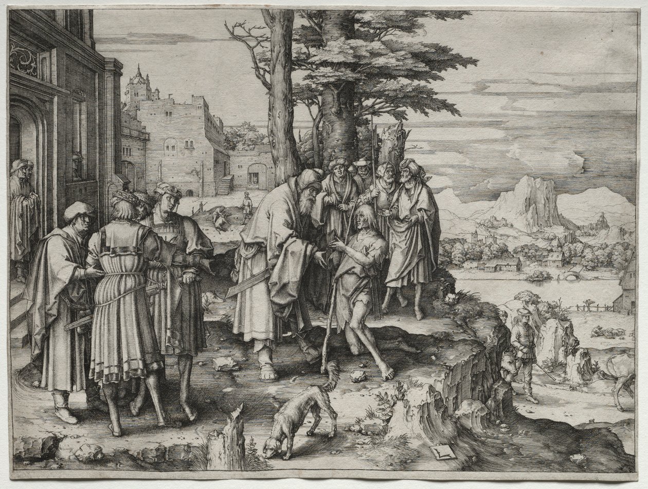El regreso del hijo pródigo, c. 1510 de Lucas van Leyden