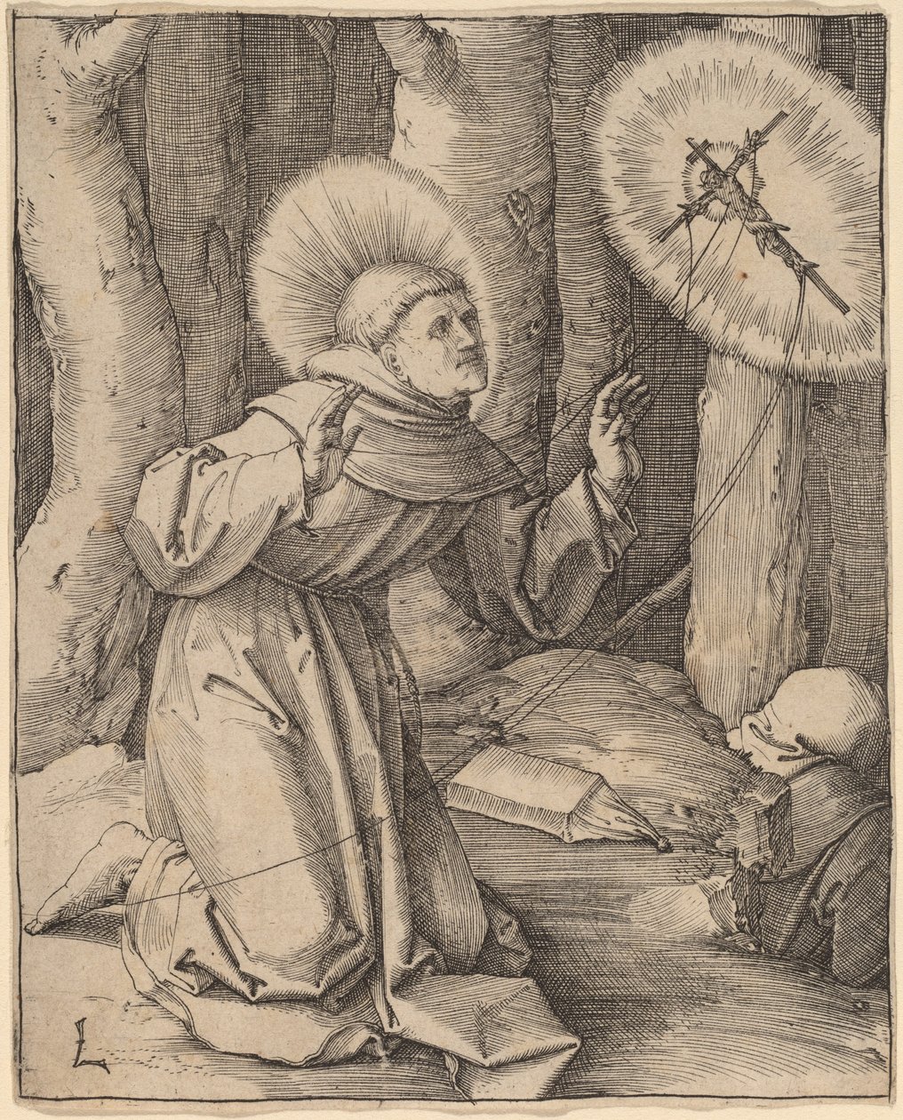 San Francisco de Asís recibiendo los estigmas de Lucas van Leyden
