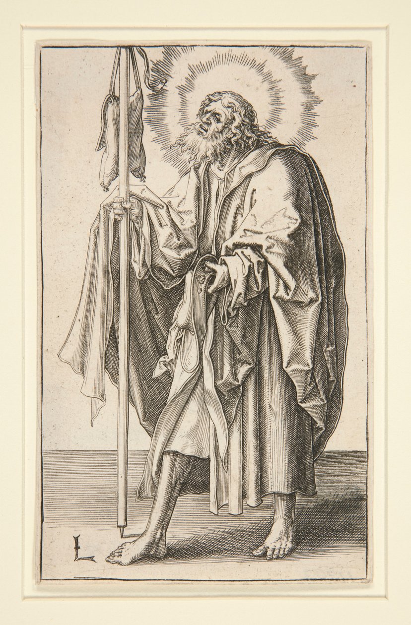 Santiago el Mayor (o el Mayor) de la serie: Cristo y los Apóstoles de Lucas van Leyden