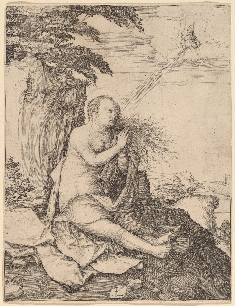 Santa María Magdalena en el desierto de Lucas van Leyden