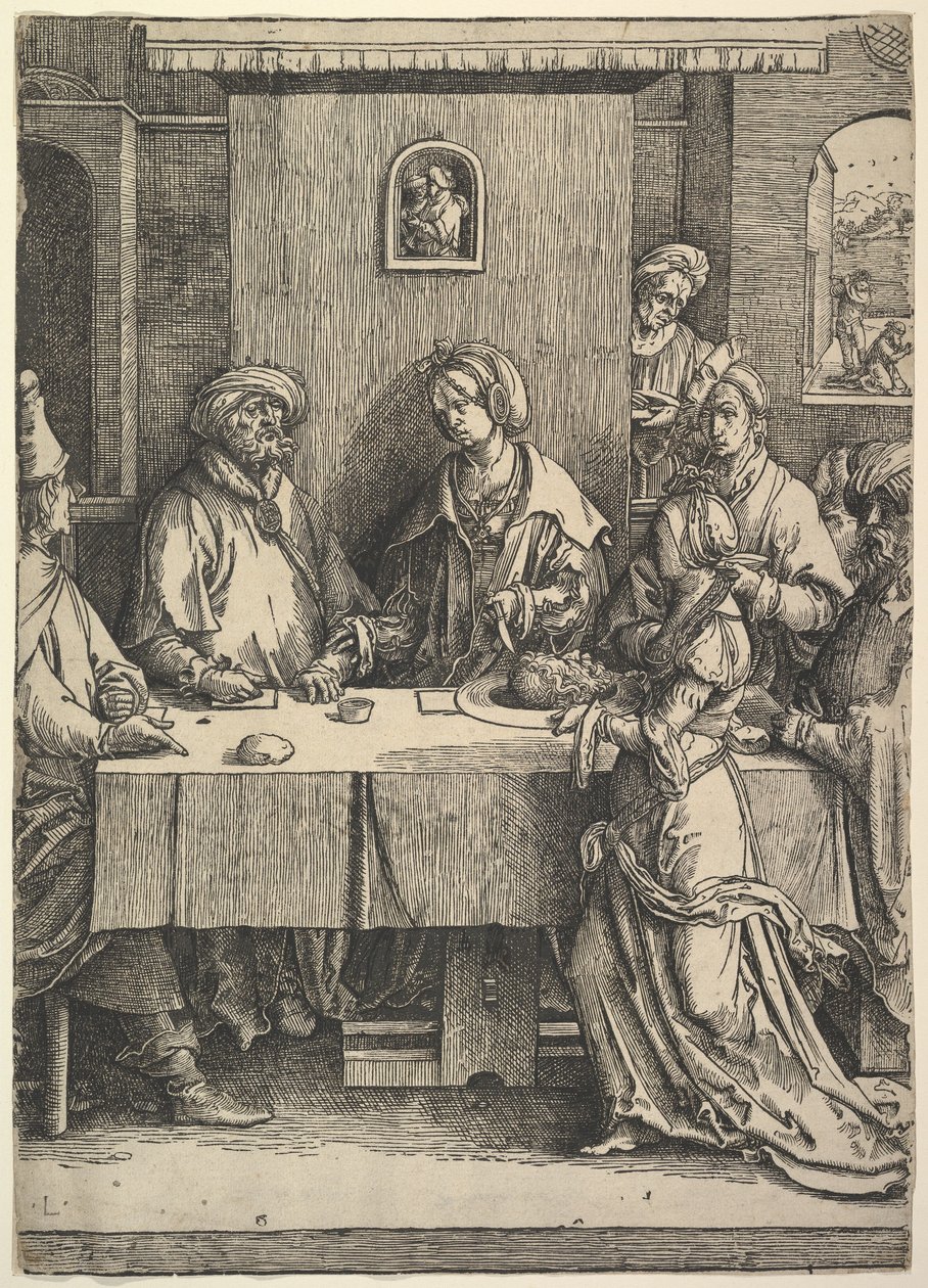 Salomé con la Cabeza de Juan el Bautista, 1514 de Lucas van Leyden