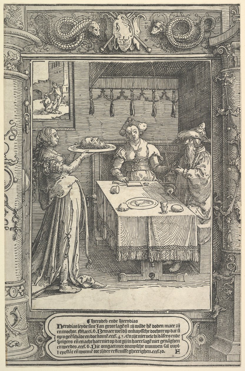 Salomé con la cabeza de Juan el Bautista, ca. 1517 de Lucas van Leyden