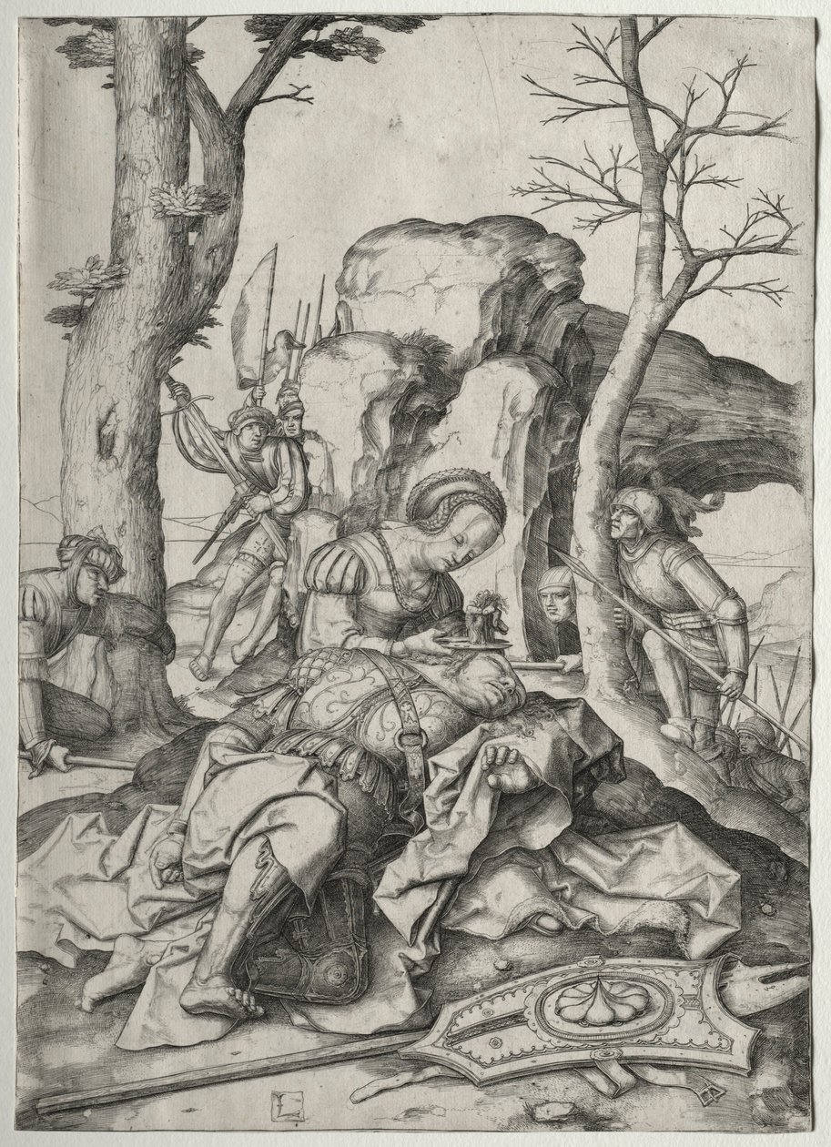 Sansón y Dalila, c. 1507 de Lucas van Leyden