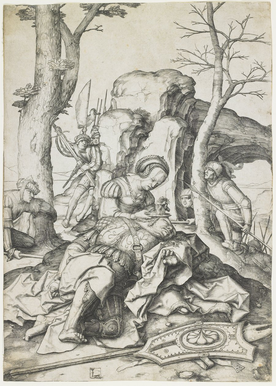 Sansón y Dalila, c. 1508 de Lucas van Leyden