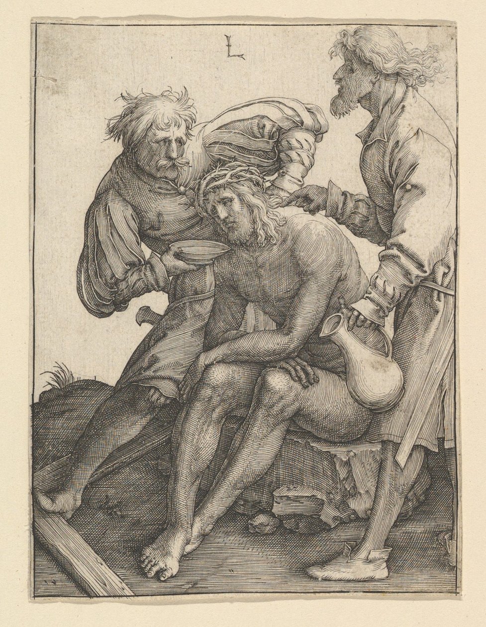 Soldados Dando de Beber a Cristo, ca. 1512. de Lucas van Leyden