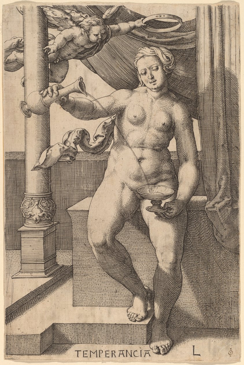 Templanza (Temperancia) de Lucas van Leyden