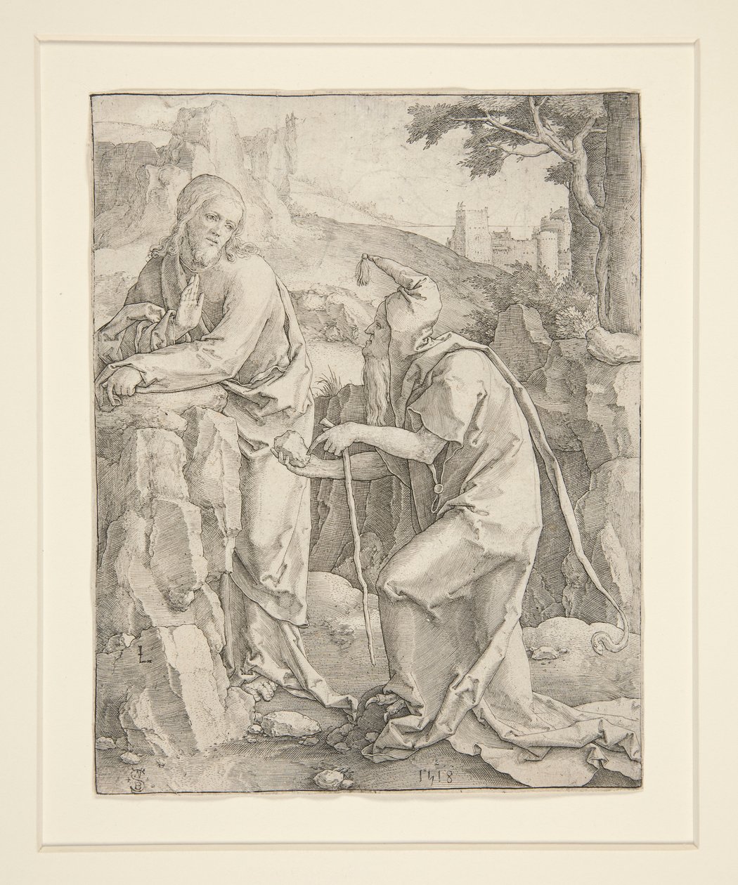 Tentación de Cristo de Lucas van Leyden