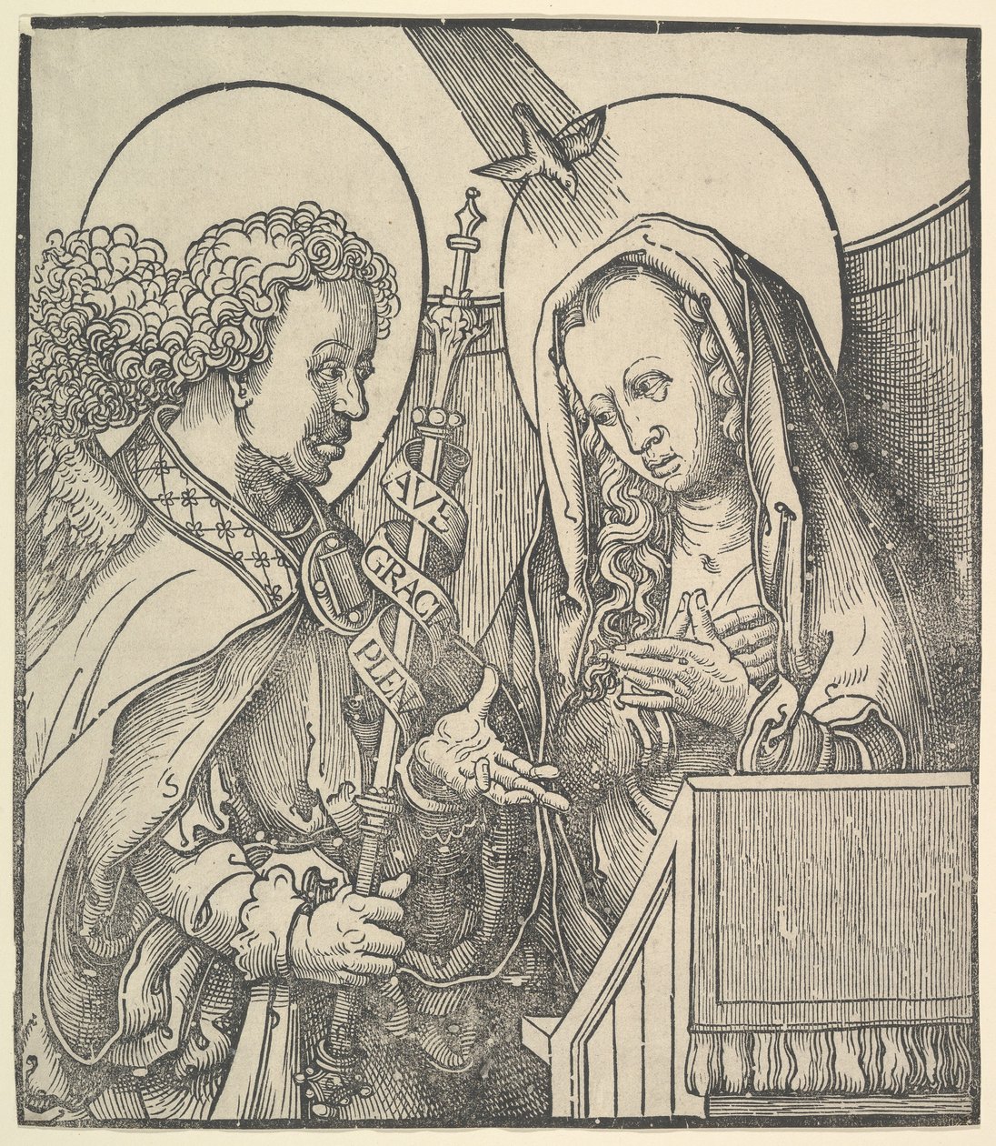 La Anunciación, 1515 de Lucas van Leyden