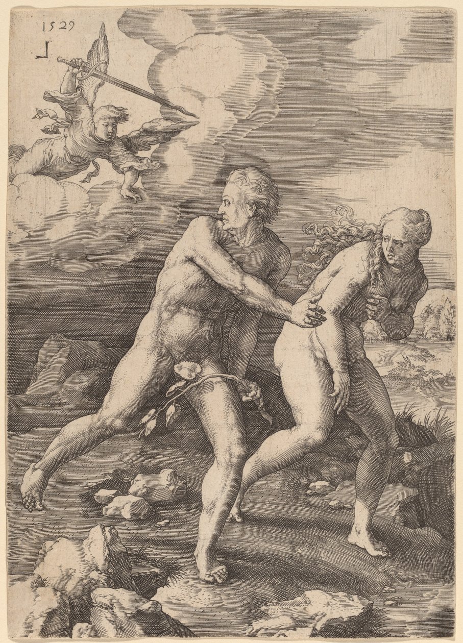 La Expulsión del Paraíso de Lucas van Leyden