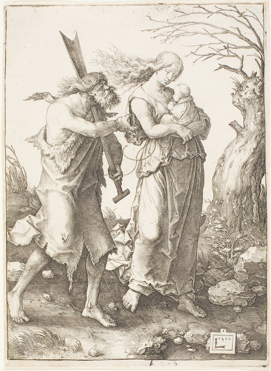 La expulsión del paraíso de Lucas van Leyden
