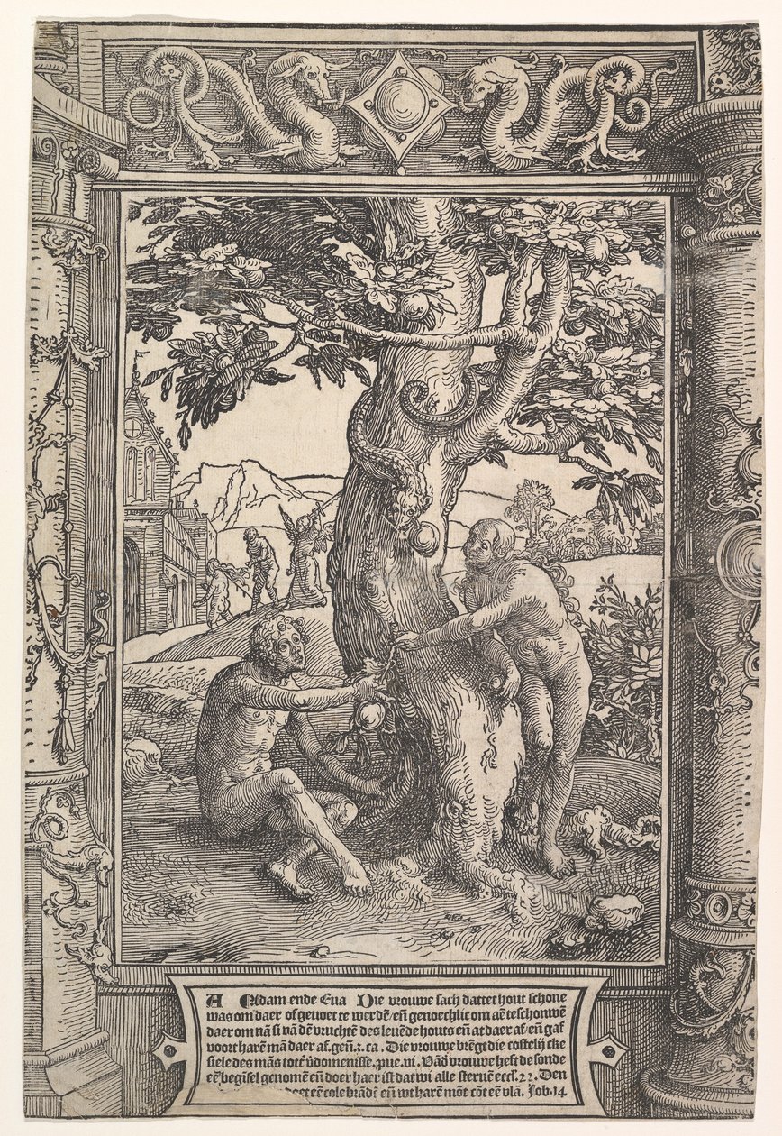 La caída del hombre, ca. 1517 de Lucas van Leyden