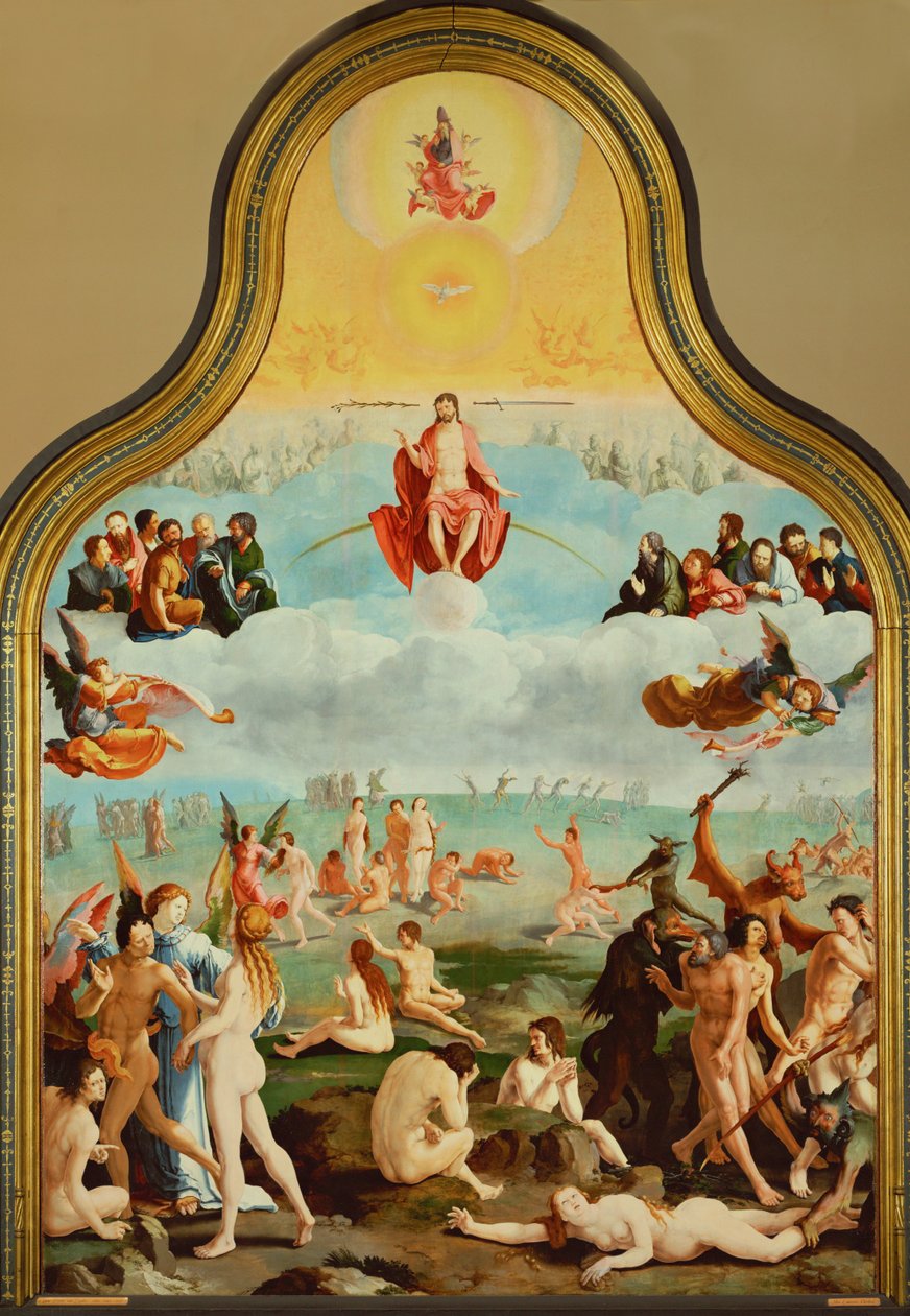 Los Justos esperando su asunción (óleo sobre madera) de Lucas van Leyden