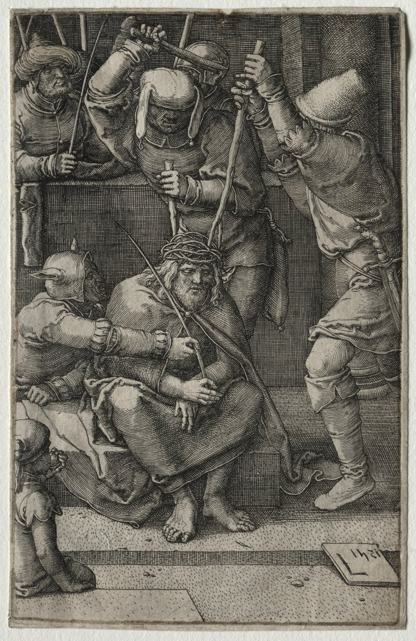 La Pasión: Cristo coronado de espinas, 1521 de Lucas van Leyden