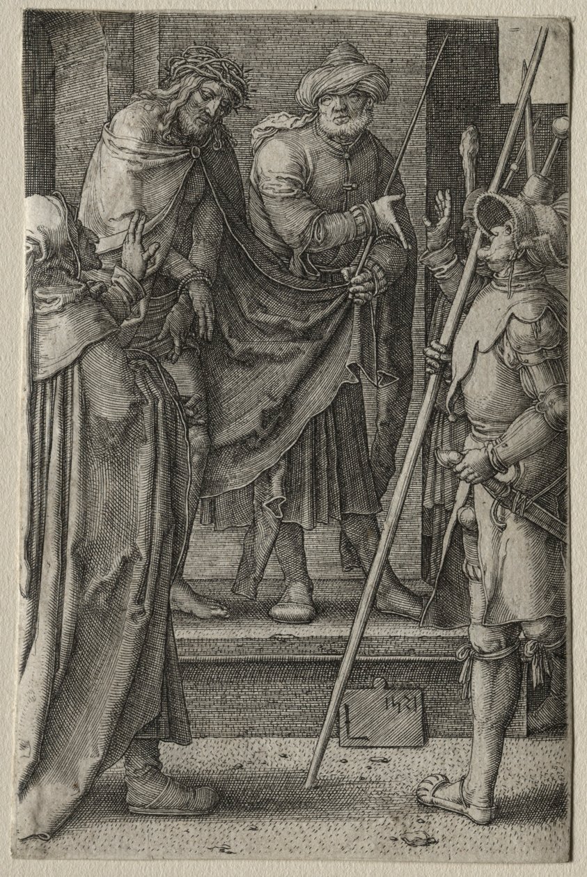 La Pasión: Cristo presentado al pueblo, 1521 de Lucas van Leyden