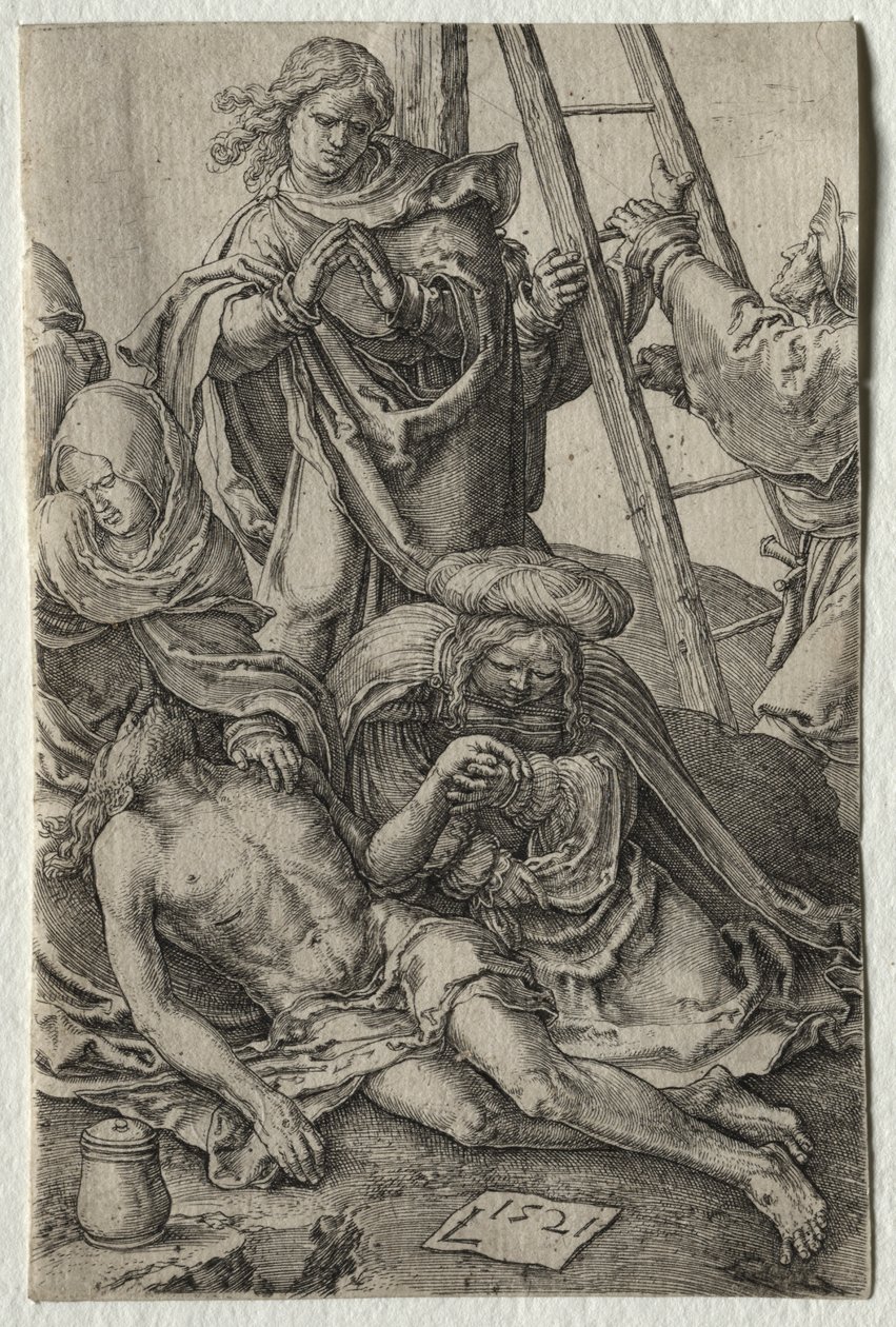 La Pasión: El Descendimiento de la Cruz de Lucas van Leyden