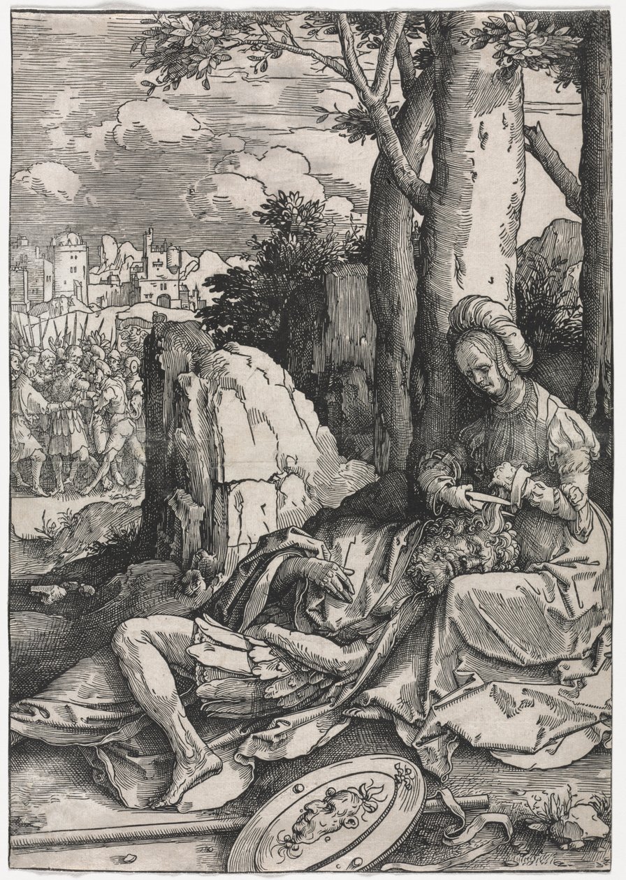 El Poder de las Mujeres: Sansón y Dalila, c. 1512 de Lucas van Leyden