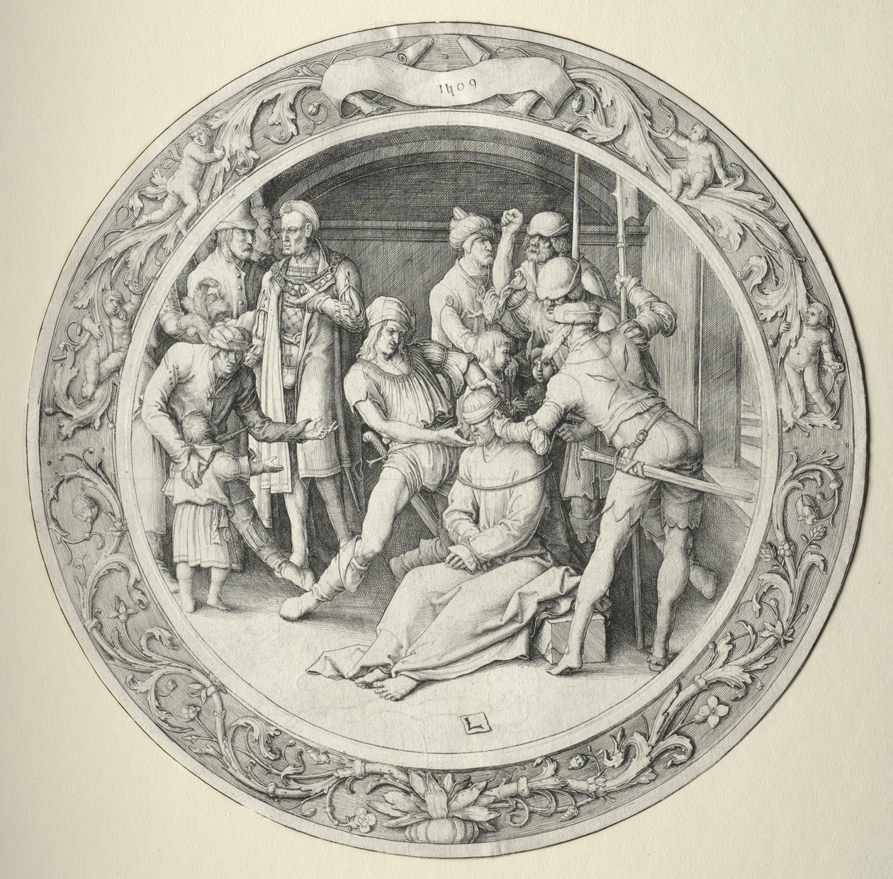 La Pasión Redonda: Ecce Homo, 1509 de Lucas van Leyden