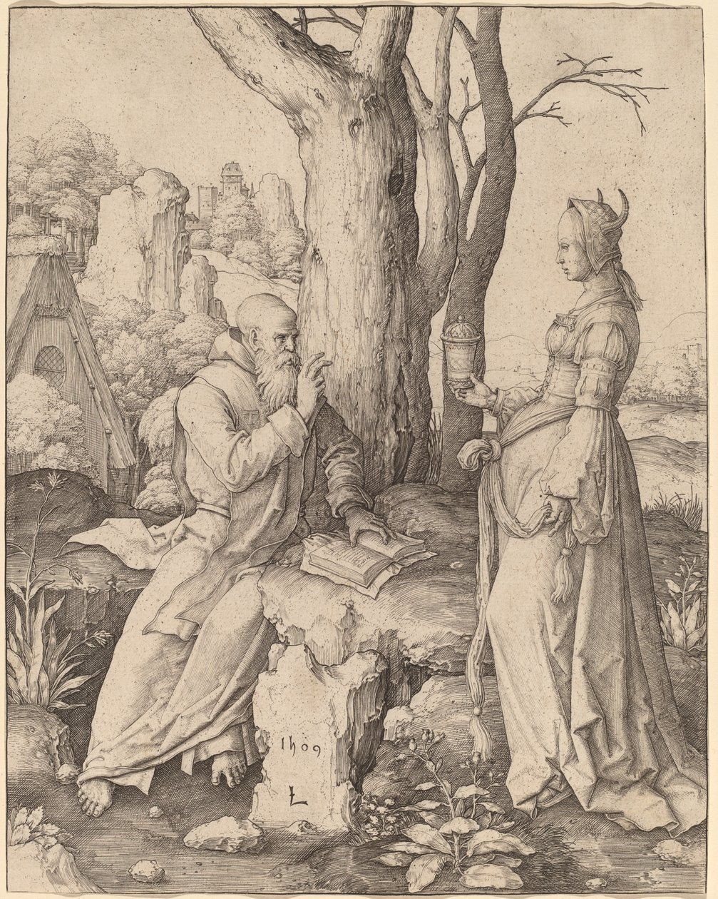 La Tentación de San Antonio de Lucas van Leyden