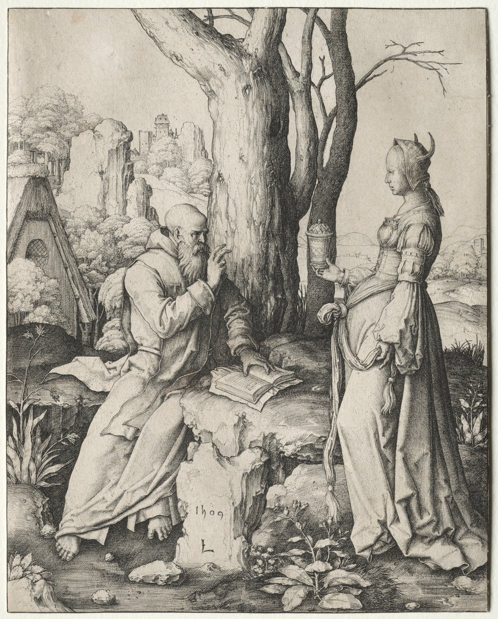 La tentación de San Antonio de Lucas van Leyden