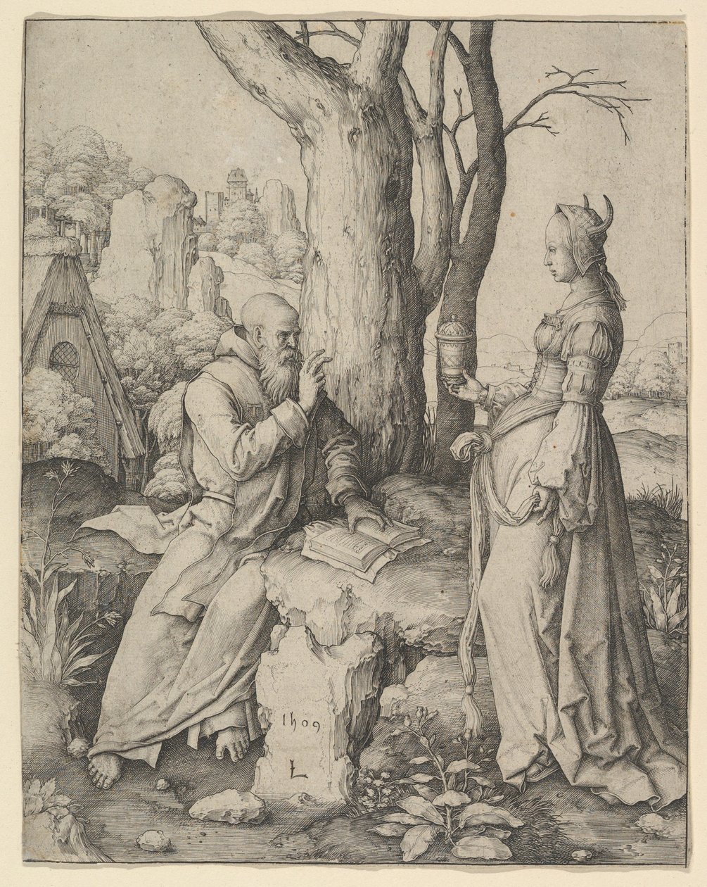 La tentación de San Antonio de Lucas van Leyden