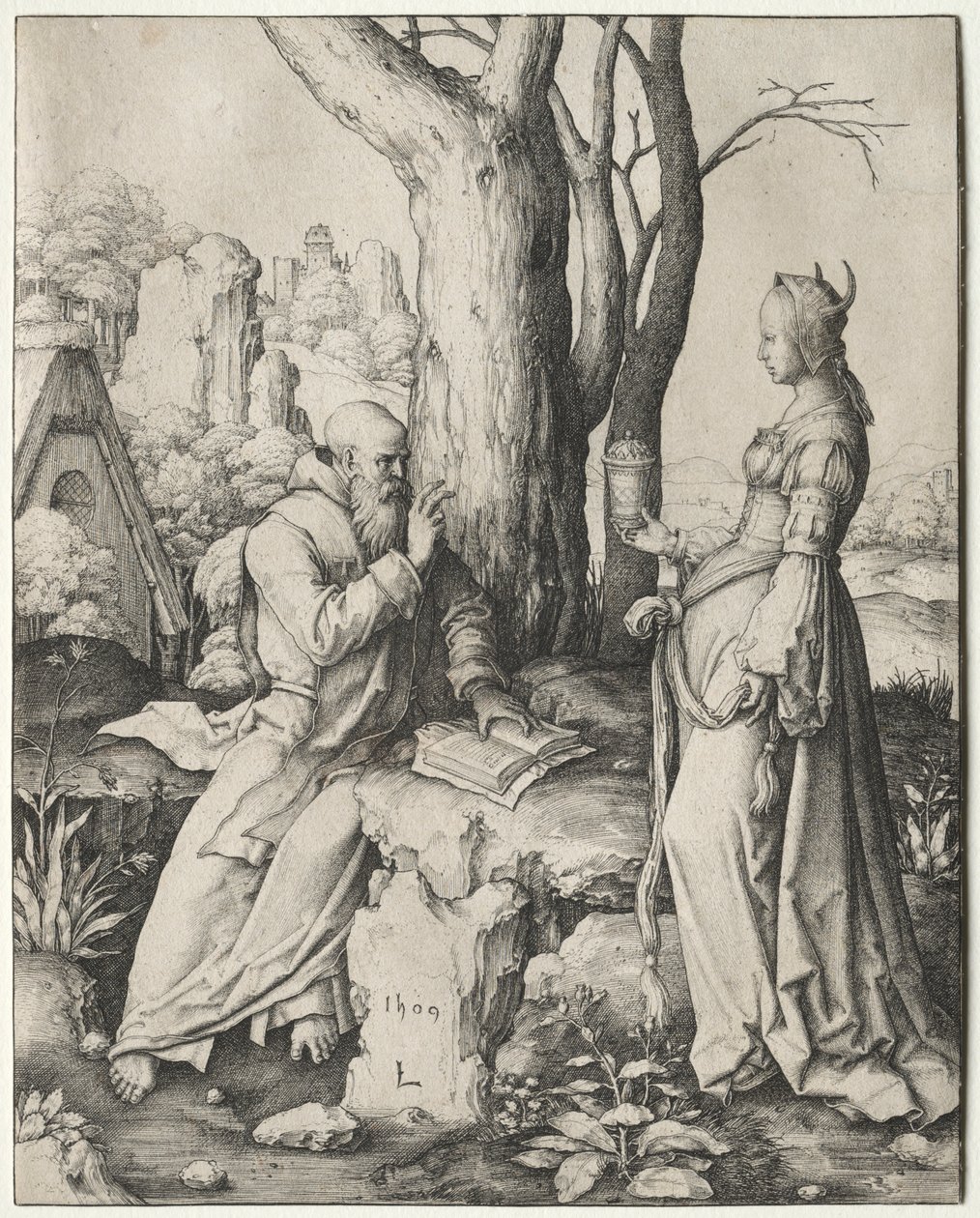 La Tentación de San Antonio, 1509 de Lucas van Leyden