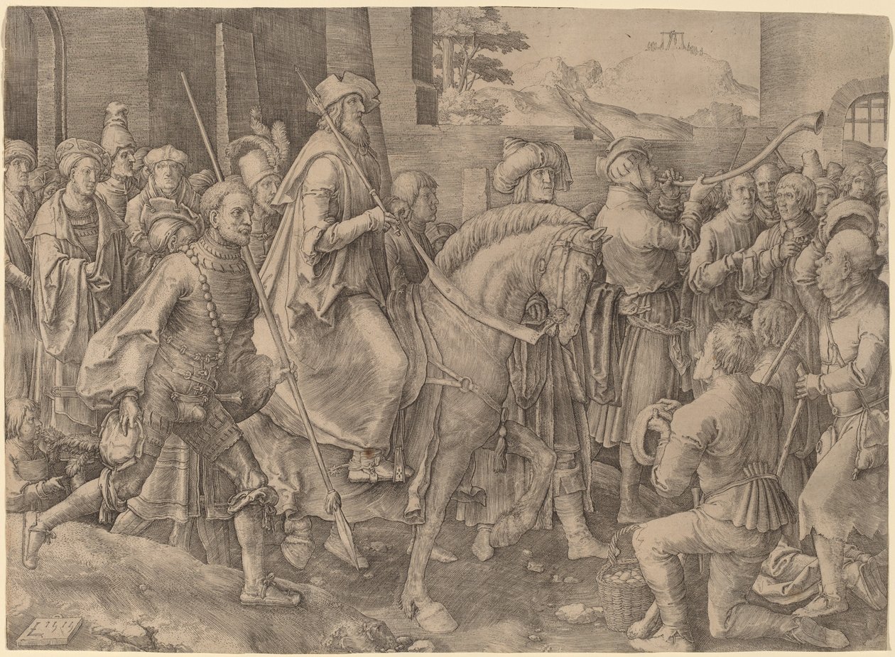 El triunfo de Mardoqueo de Lucas van Leyden